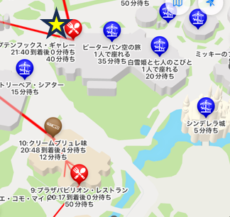 キャプテンフックス・ギャレーの位置