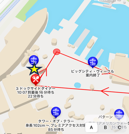 ドッグサイドダイナーの位置