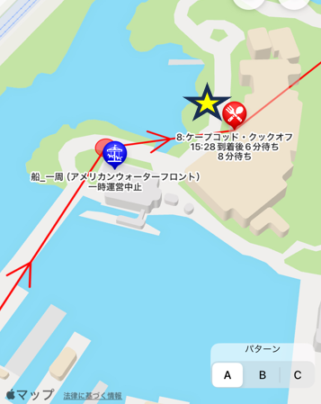 ケープコッド・クックオフの位置