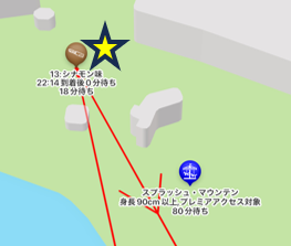 ラケッティのラクーンサルーンの位置