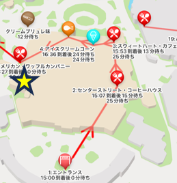 グレートアメリカン・ワッフルカンパニーの位置