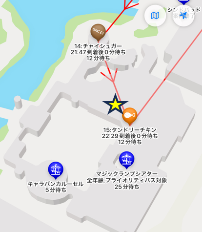 カスバ・フードコートの位置