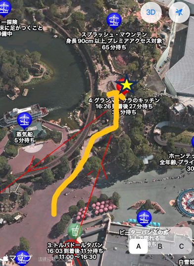 グランマ・サラの位置