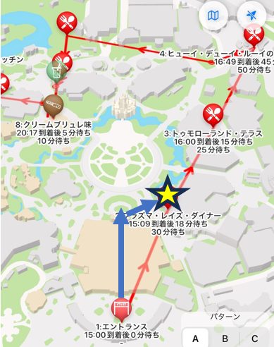 プラズマ・レイズ・ダイナーの位置
