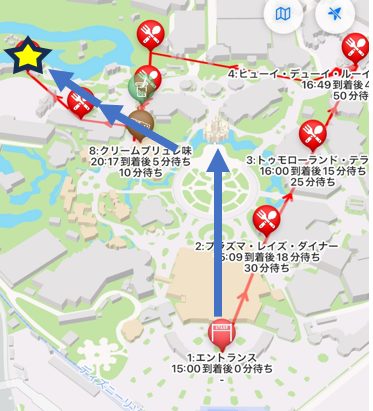 キャンプ・ウッドチャック・キッチンへの道順