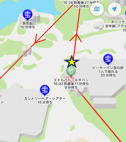 トルバドールタバンの位置