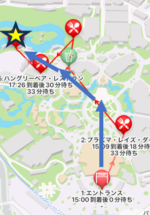 キャンプ・ウッドチャック・キッチンへの道順